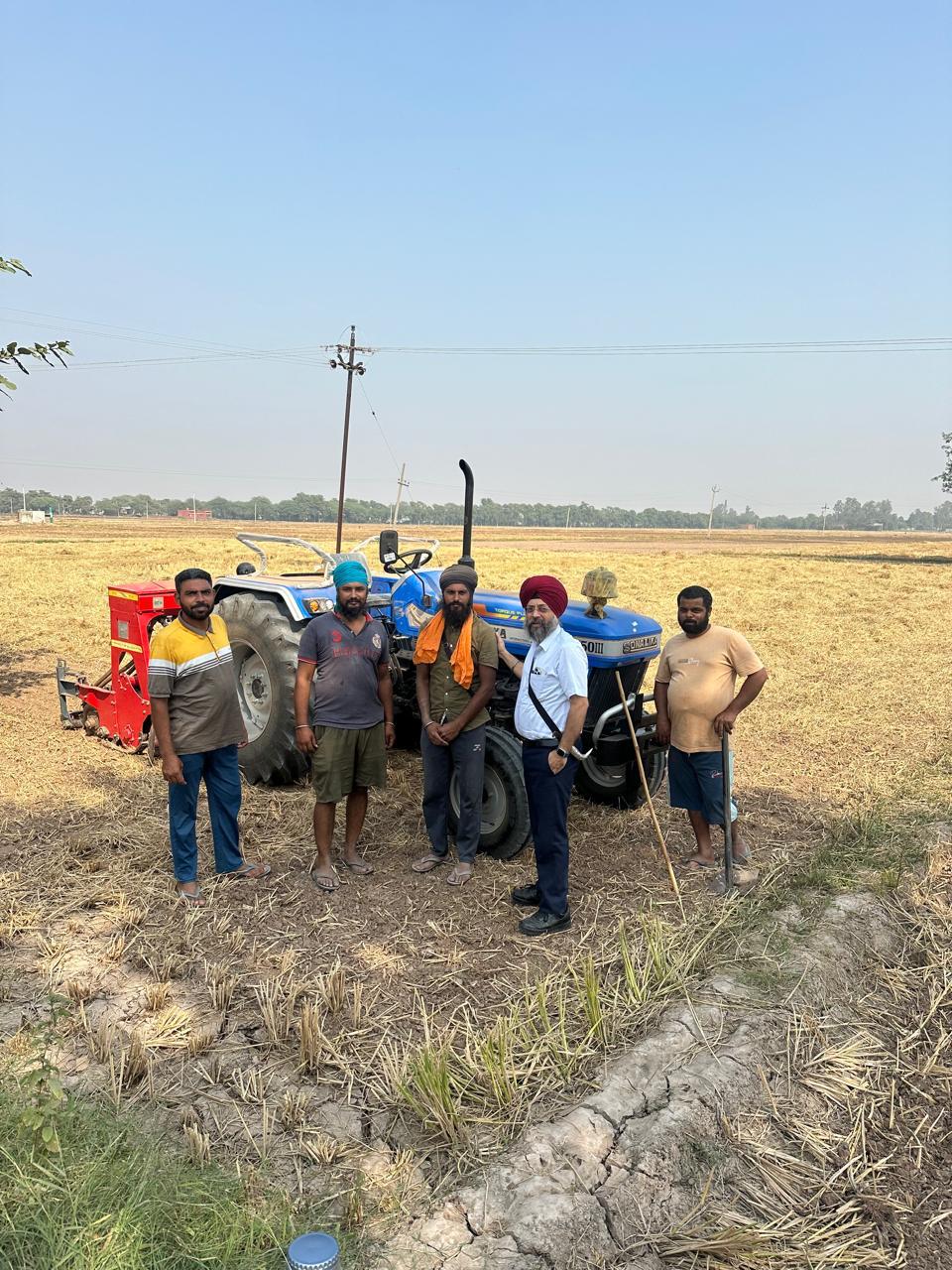 SDM Dudhanasadhan visited different villages for stubble management